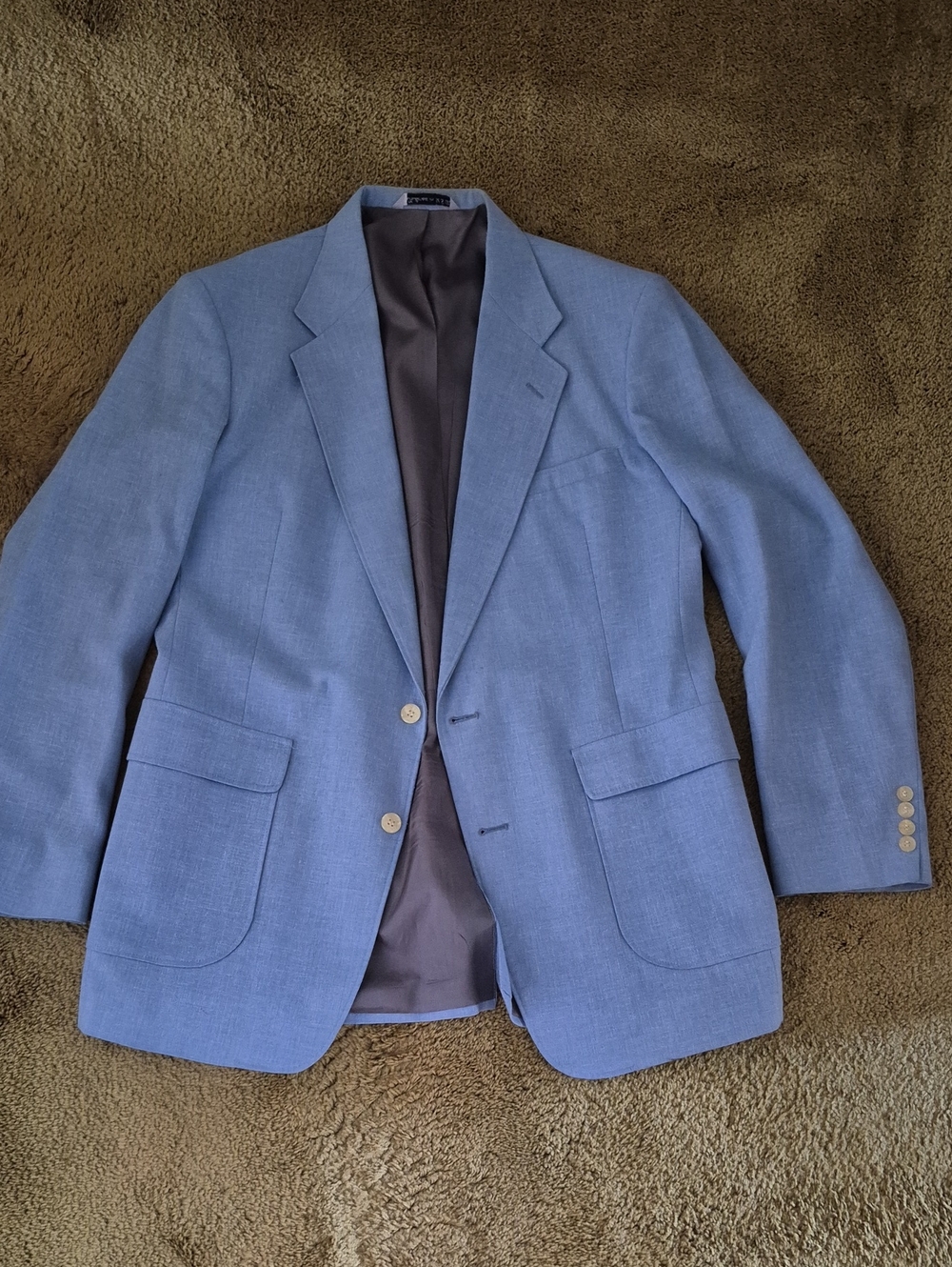 Classic Light Blue Men's Blazer - Tailored Style